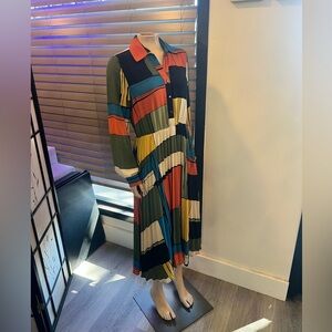 Colorful Geometric Print Maxi Dress TAHARI